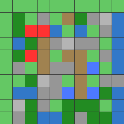 Difficult Terrain Map